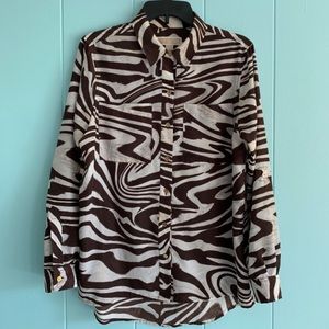 Michael Kors button down blouse top